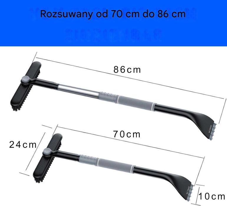 Skrobaczka samochodowa teleskopowa