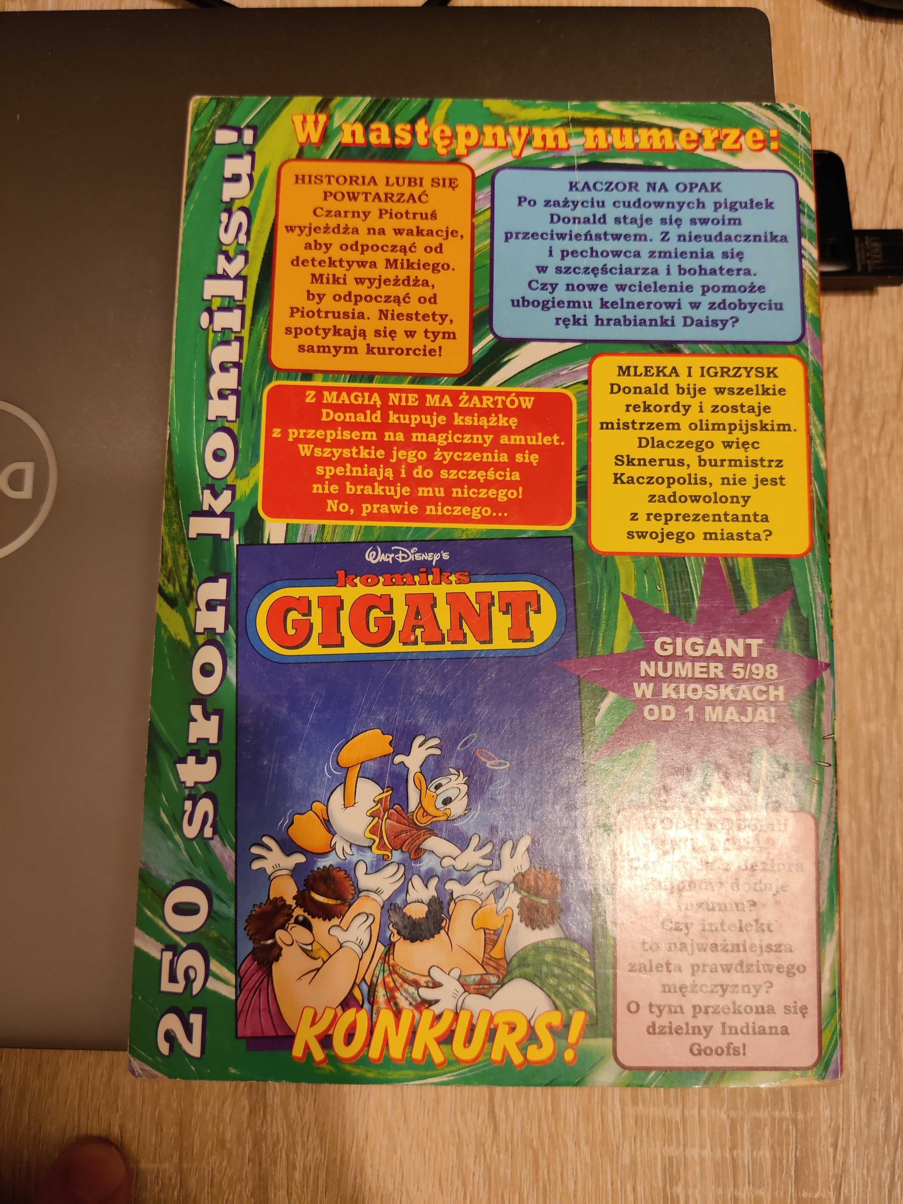 Komiks Gigant - Kaczki na wizji Nr 4/98 Stan idealny