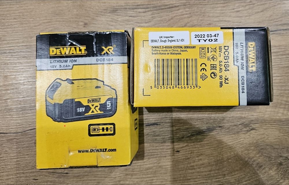Dewalt bateria dcb184 ladowarka dcb115 nowe