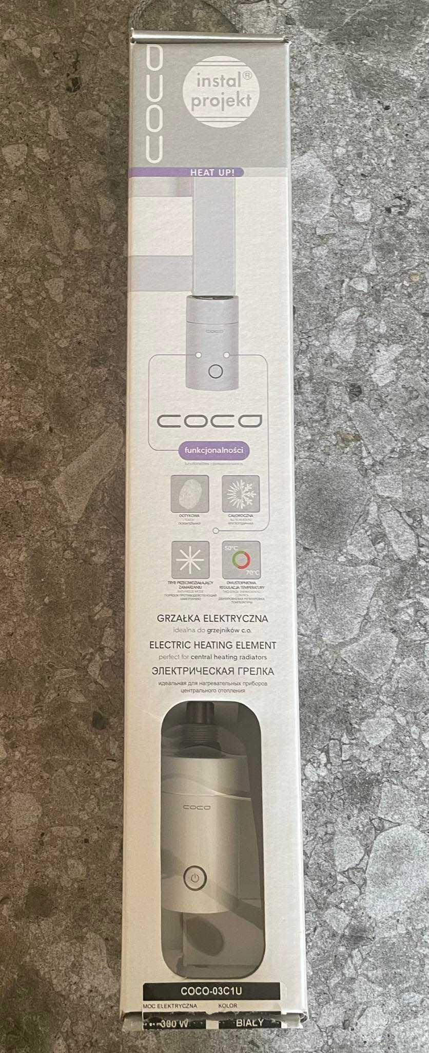Instal Projekt Coco grzałka 300W podtynkowa biała COCO-03C1U