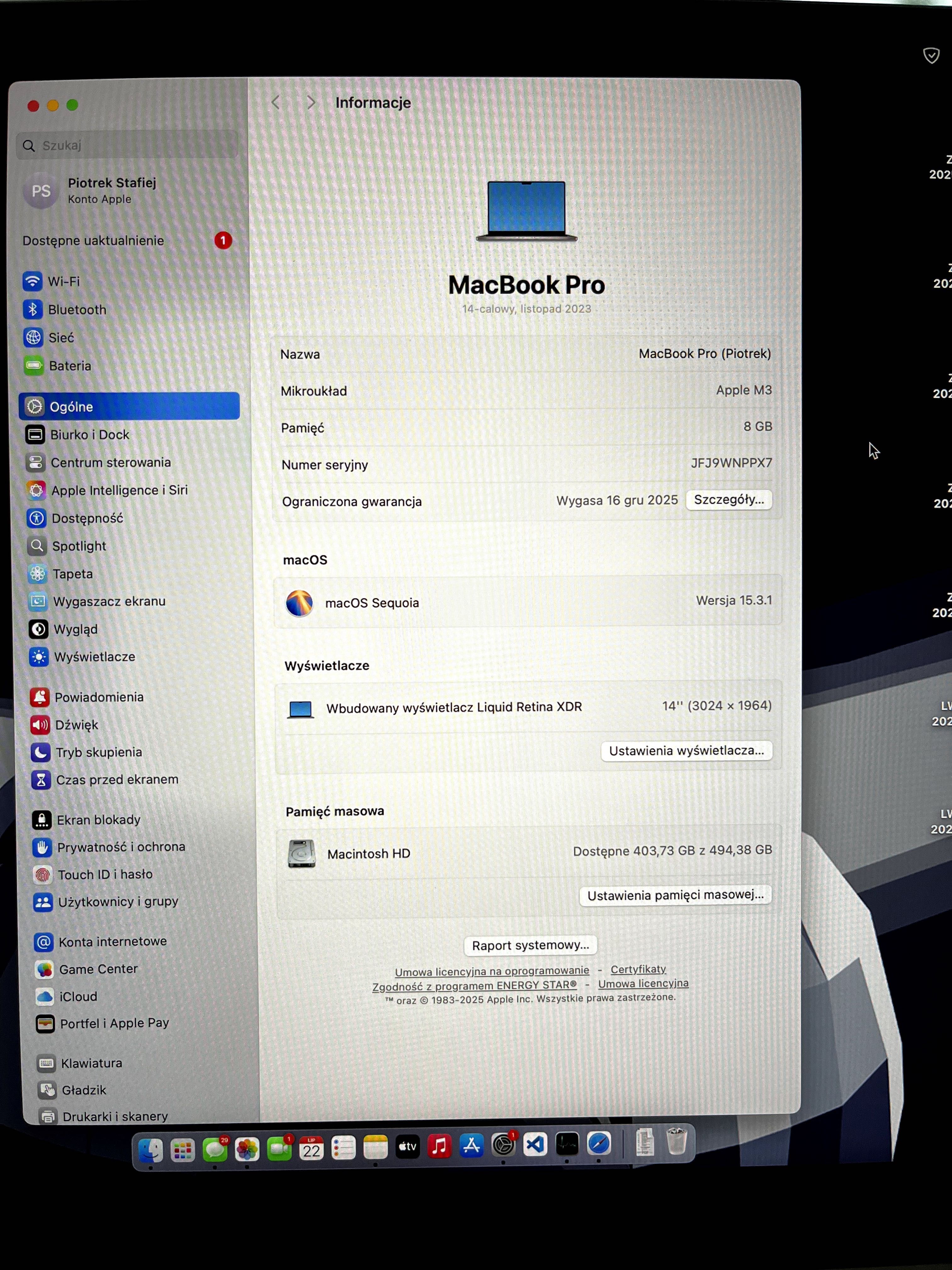 MacBook Pro m3 base