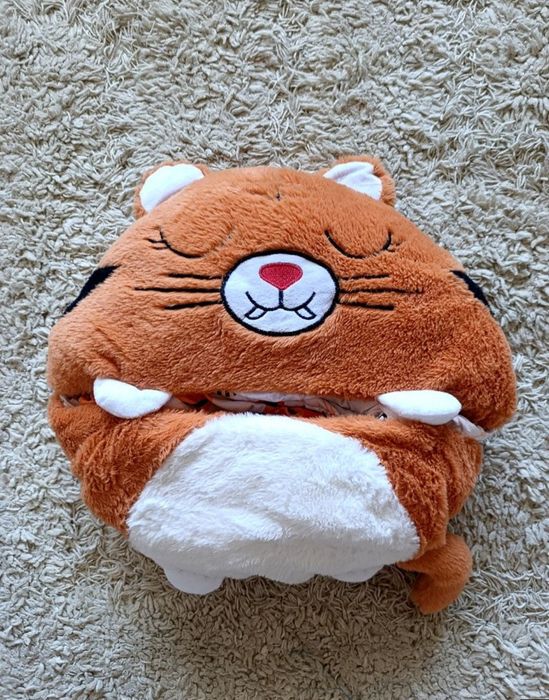 Спальний мішок 160*60 спальник тигр тигреня  дитячий іграшка подушка