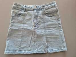 Jeansowa mini spódniczka SINSAY r.38 (M)