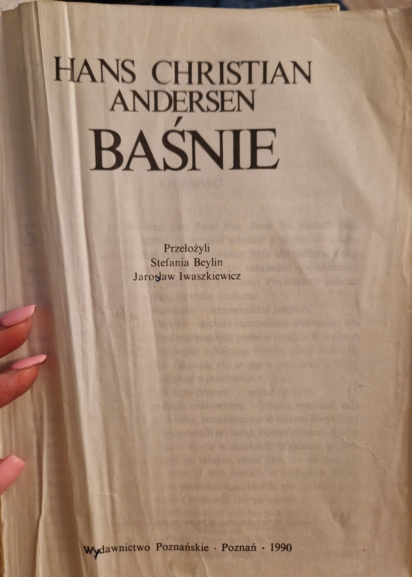 Hans Christian Andersen stare "Baśnie" 1990 r 50 baśni