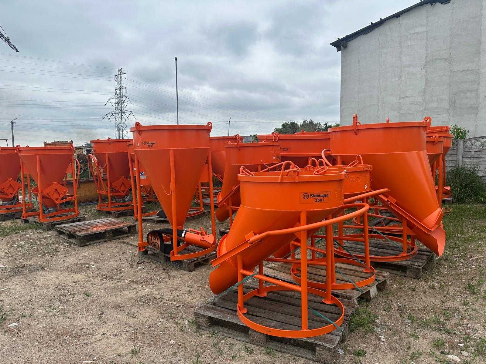 Pojemnik dźwigowy do betonu zbiornik 750L zaprawy gruszki
