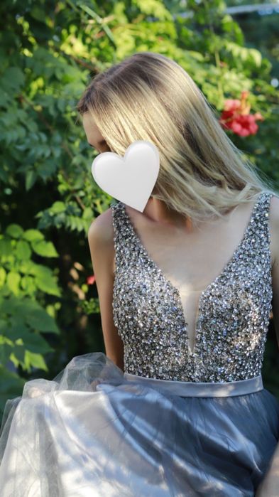 Вечернее/выпускное платье JOVANI США кристаллы Swarovski, размер 4 S/M