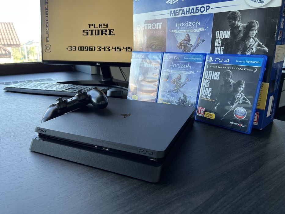Sony PlayStation Slim  + БАГАТО ІГОР гарантія 12 місяців !