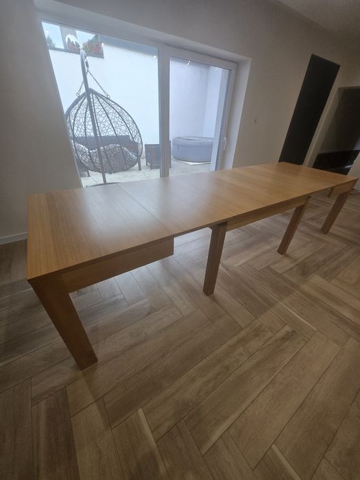 Stol rozkładany fornirowany 100x130 do 330 cm