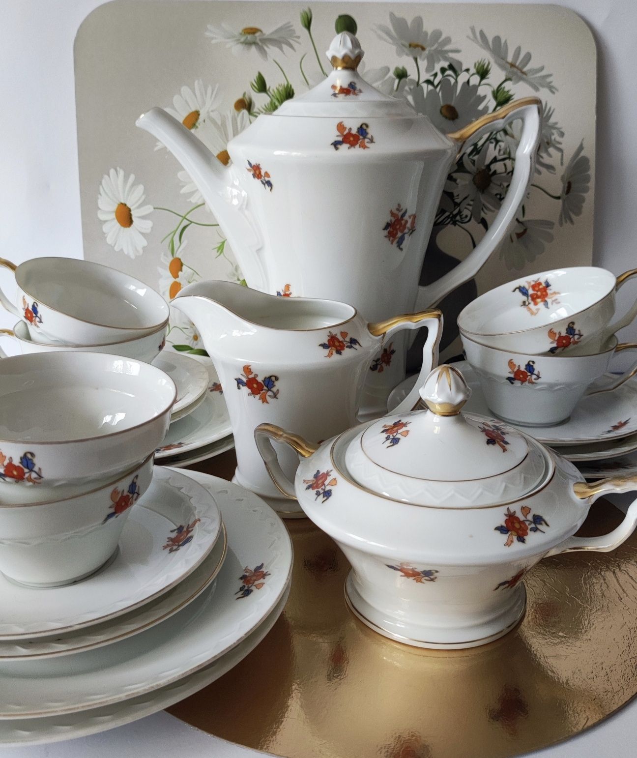 Serwis do kawy Sorau Astoria piękna stara porcelana