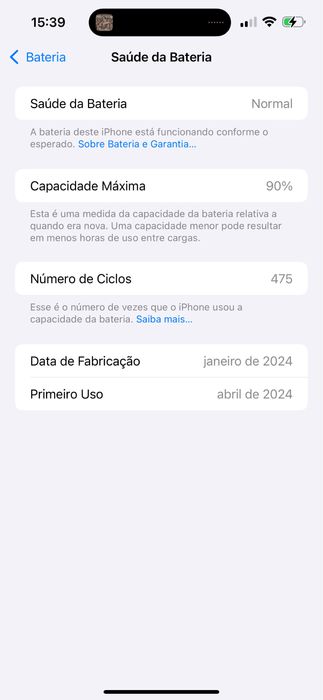 Iphone 15 pro max 256GB titanium natural