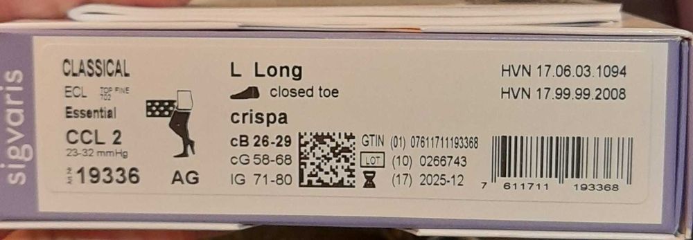 Meias medicinais de compressão (meia perna)