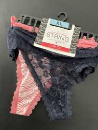 Stringi damskie 2-pak nowe