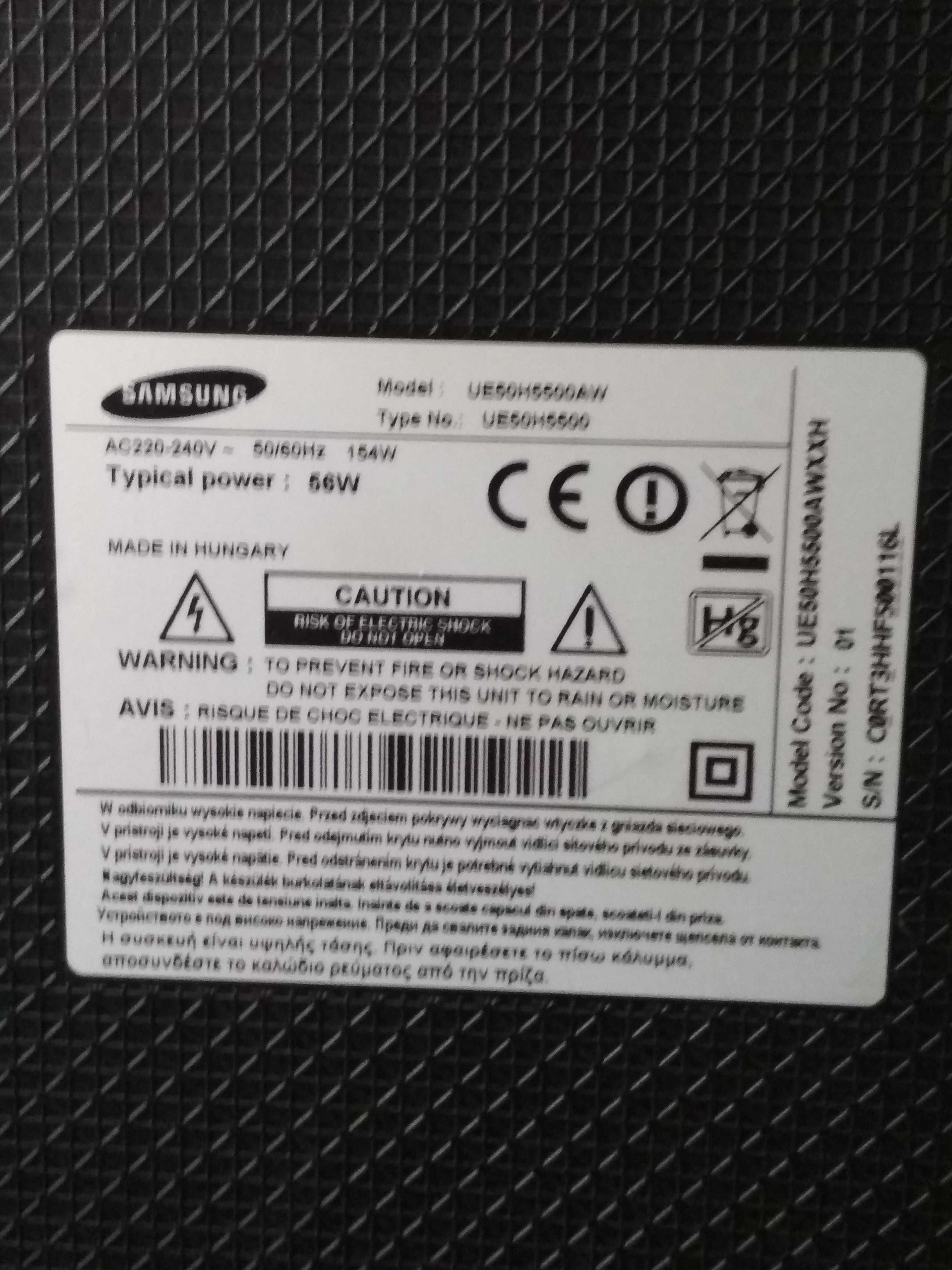 Logika T-CON do TV Samsung UE50H5500AW