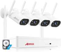 ANRAN 2K HD 3MP kamera do monitoringu, zestaw zewnętrzny, Wi-Fi