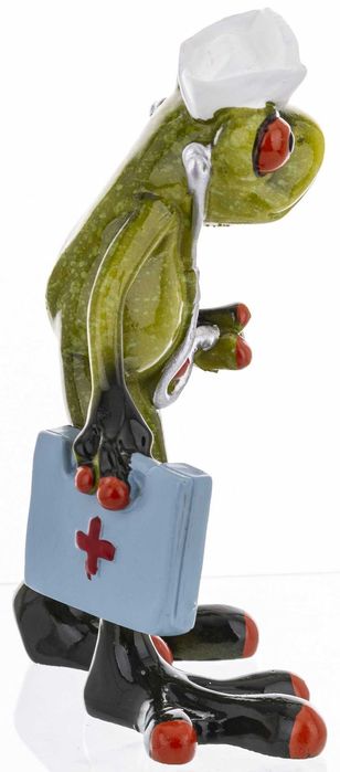 Figurka żaba pielęgniarka lekarz na prezent