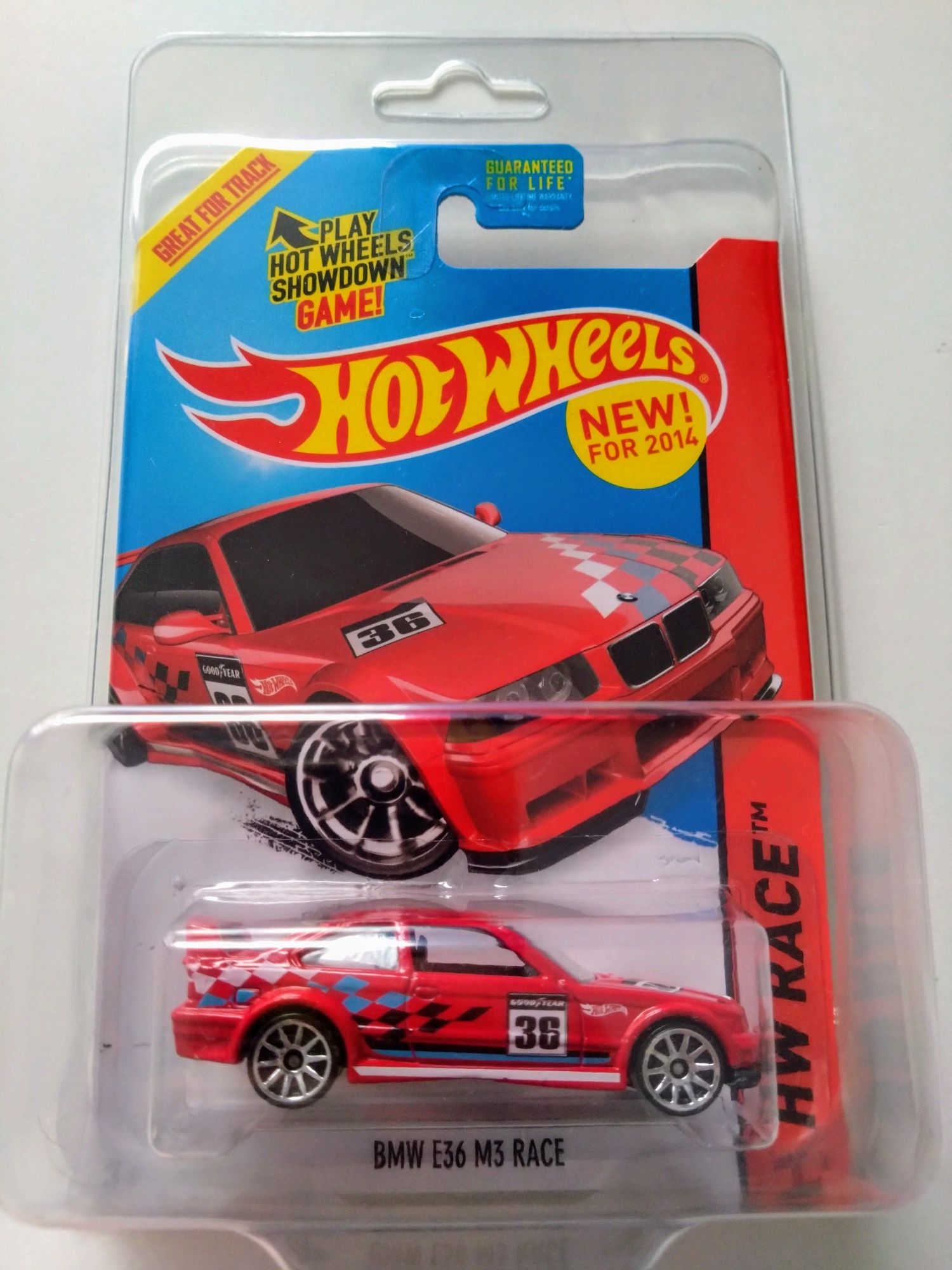 Hot Wheels BMW E36 M3 RACE - model 2014 / PROTEKTOR