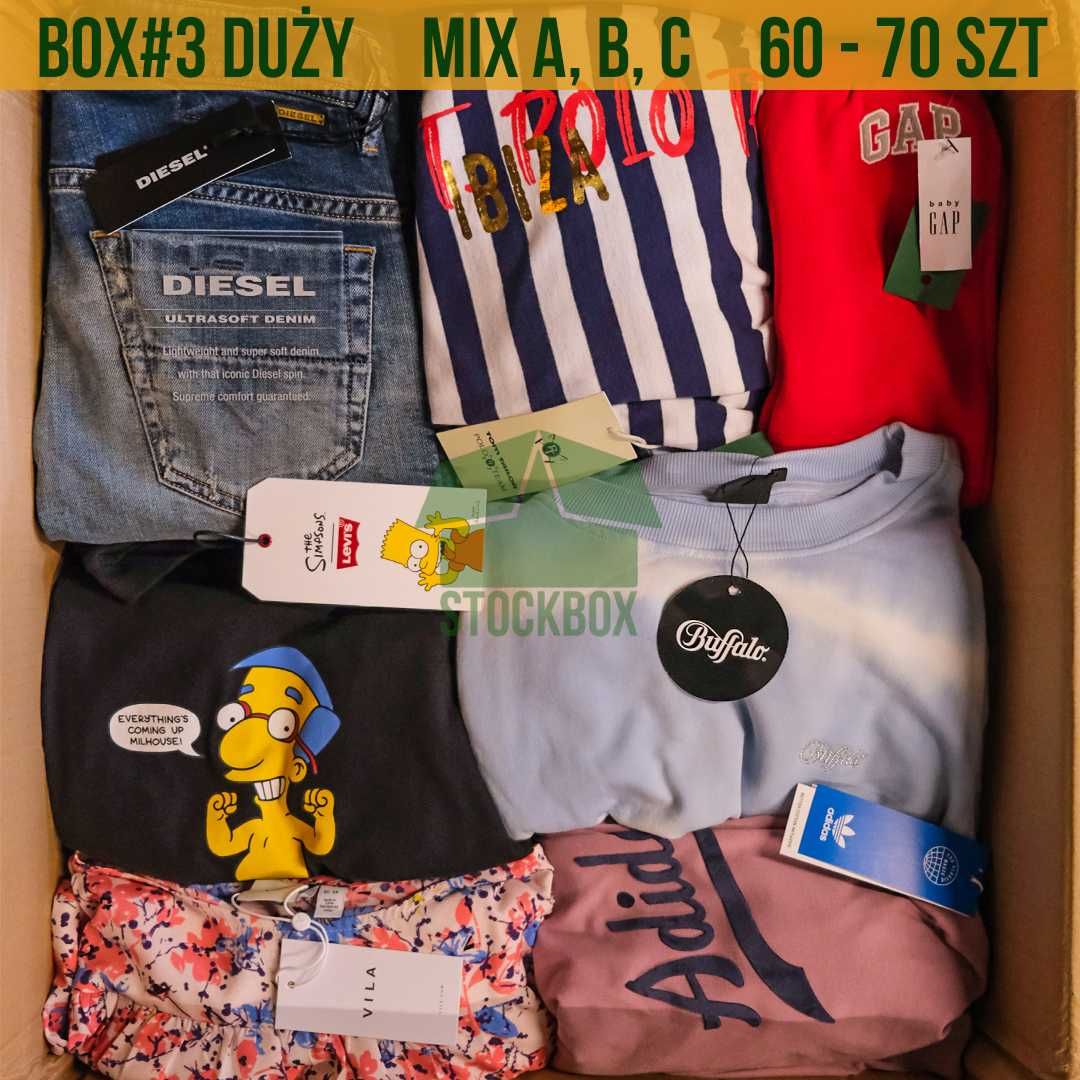 Box Zalando Amazon 30 -35 SZTUK odzież premium hurt hurtownia outlet