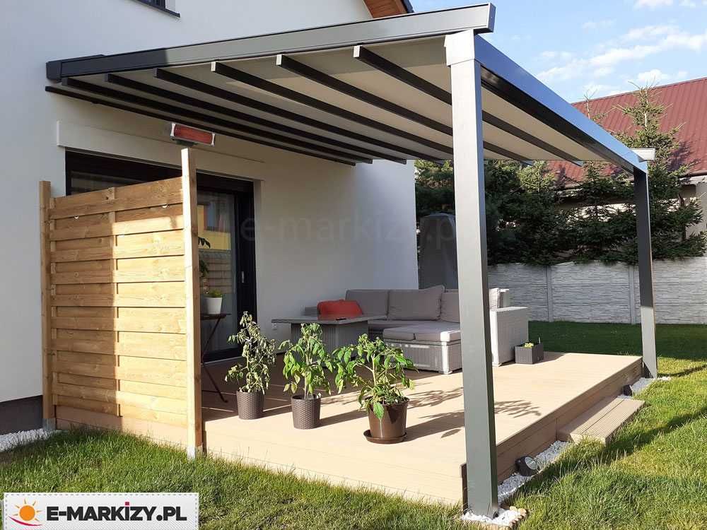 Pergola tarasowa zadaszenie altana wiata na taras do ogrodu Square