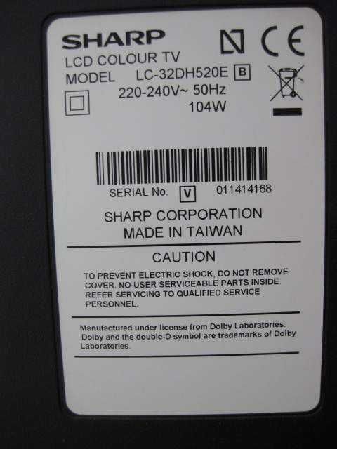 Telewizor SHARP z pilotem / 32 cale