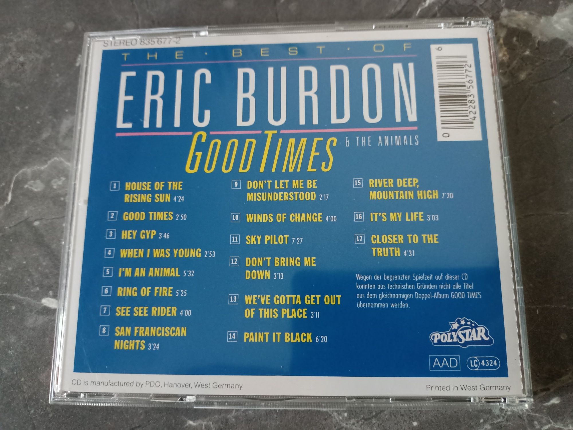 Eric Burdon & The Animals - Good Times (The Best Of Eric Burdon & The