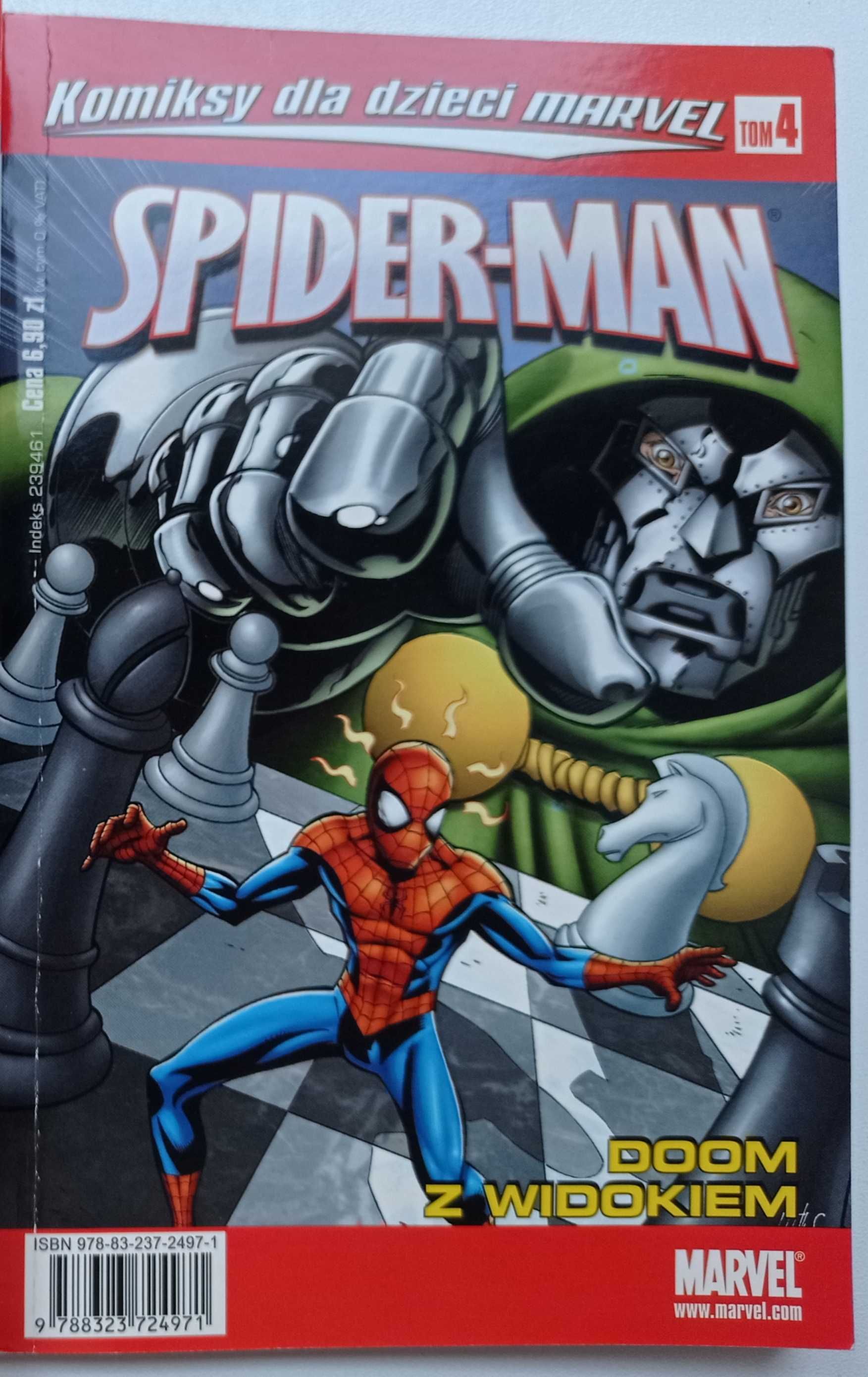 Spider-man Doom z widokiem Marvel Adventures tom 4 Egmont 2008