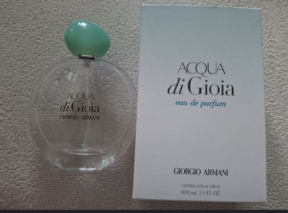 Pusty flakon po perfumach Acqua di Gioia Giorgio Armani  pusta butelka