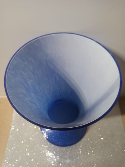 Bardzo duży wazon, szkło kolorowe 34cm