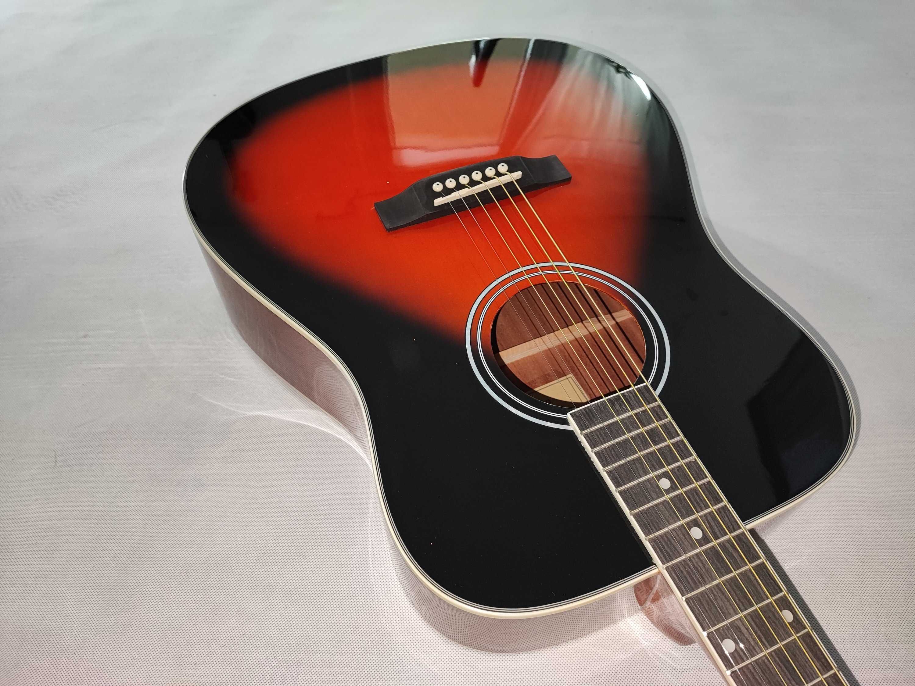 Harley Benton D-120 VS nowa  gitara akustyczna USTAWIONA
