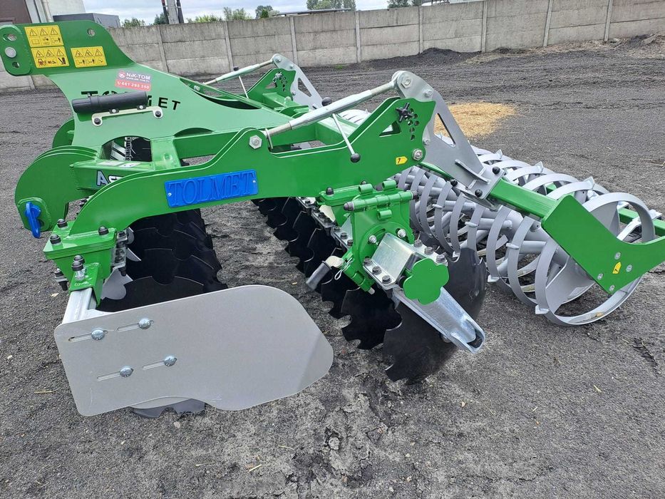 Brona talerzowa 3m ASTAT talerze 560 wał daszkowy 600 ekrany, TOLMET