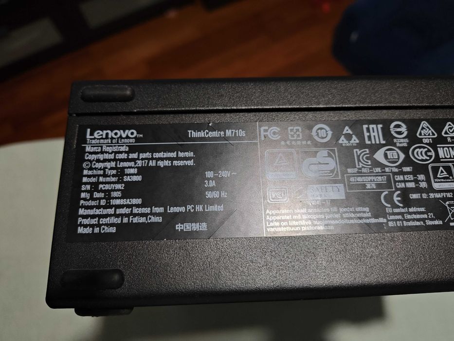 Komputer Lenovo M710s i3-7100, 8GB, 512gb SSD