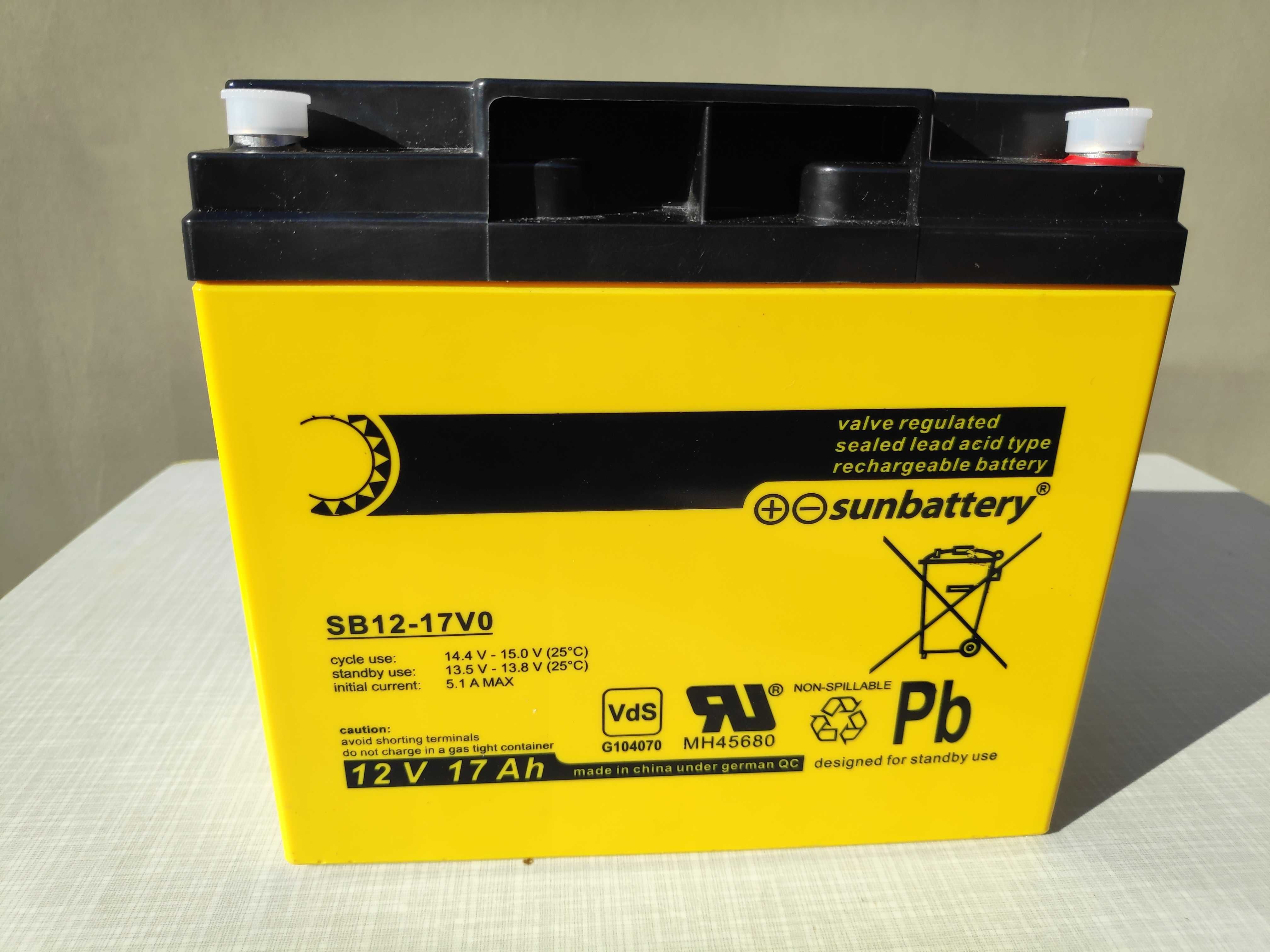 Akumulator AGM Sun Battery 12V 17Ah