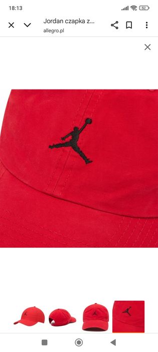 Czapka z daszkiem Jordan