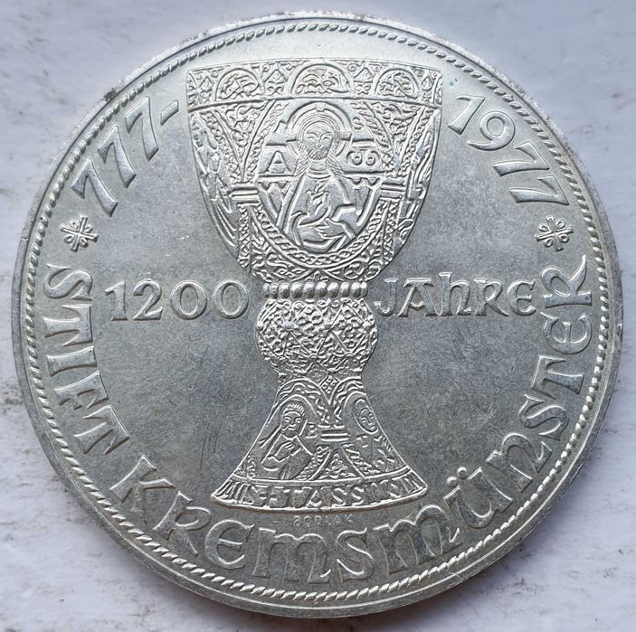Austria 100 szylingów 1977 srebro