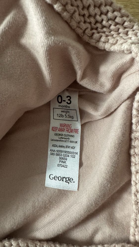 Zestaw 5 sweterkow 0-3 miesiace H&M George