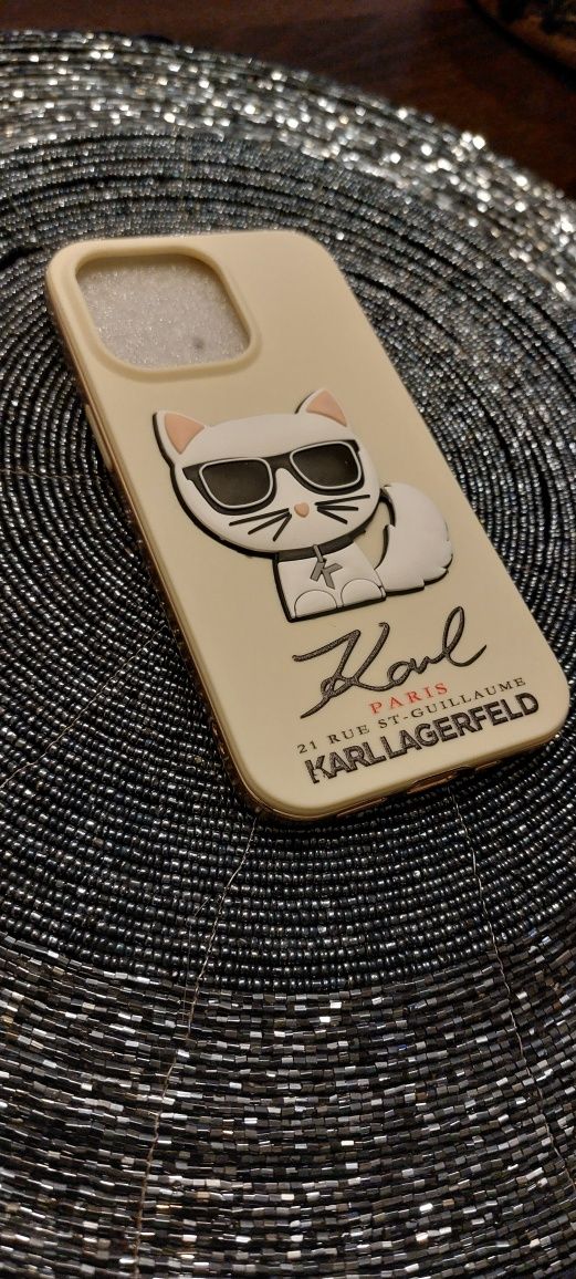 Nowe silikonowe etui IPHONE 13PRO  Karl Lagerfeld