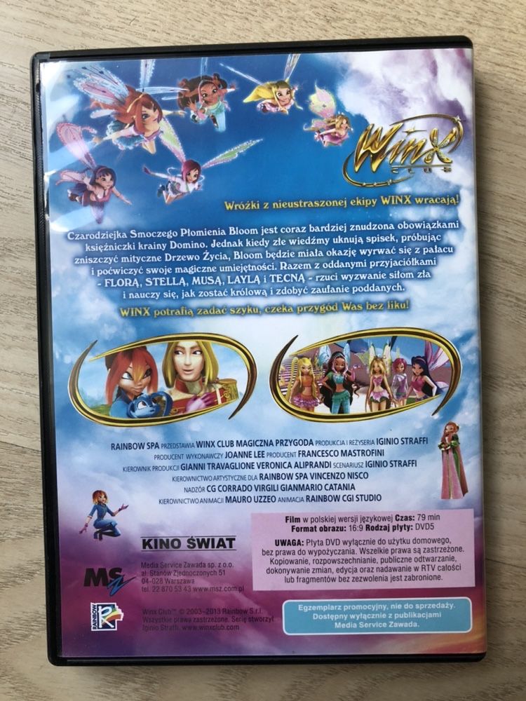 Winx Club Magiczne Królestwo bajka DVD