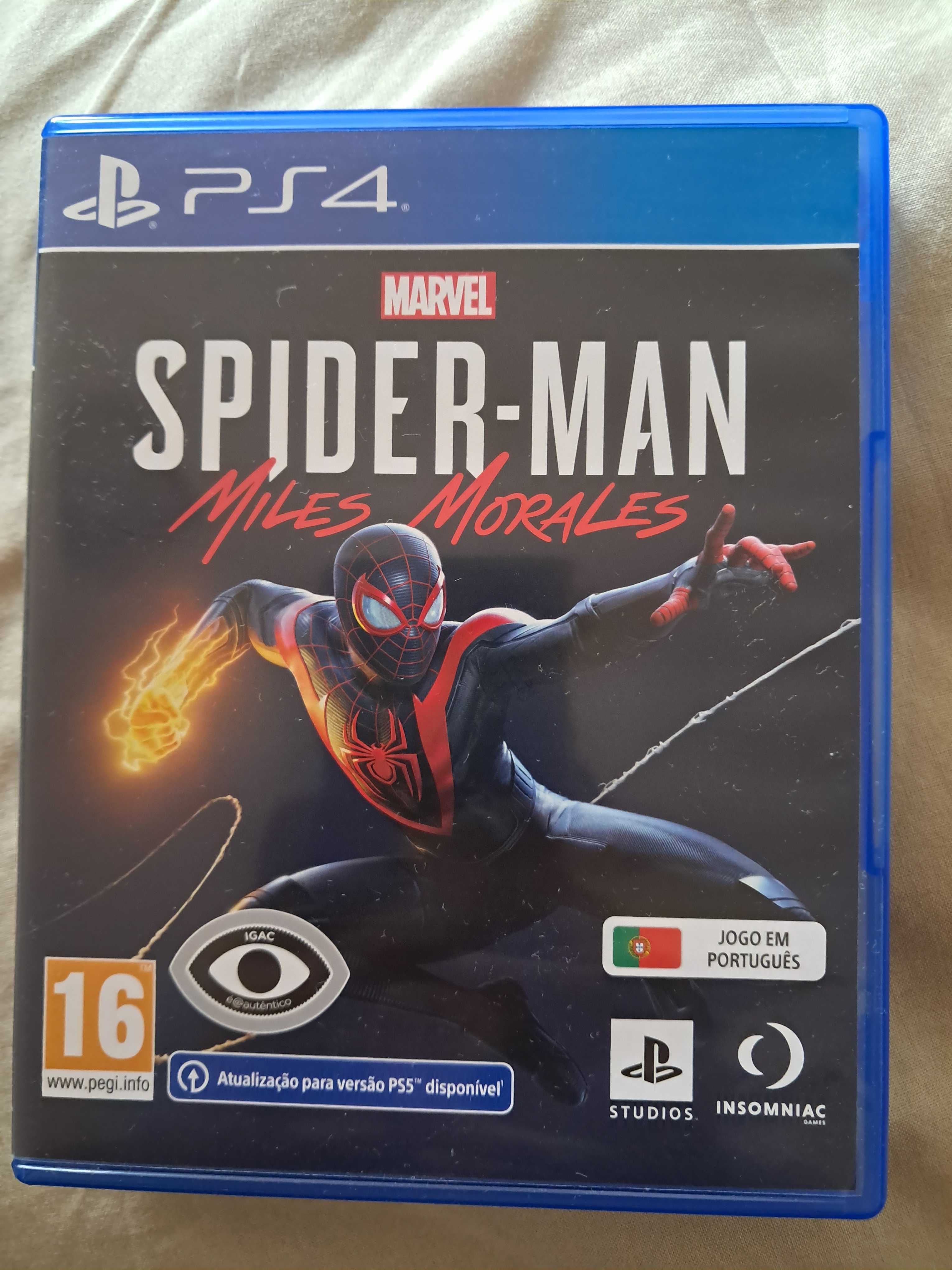 Jogo Spiderman Miles Morales ps4