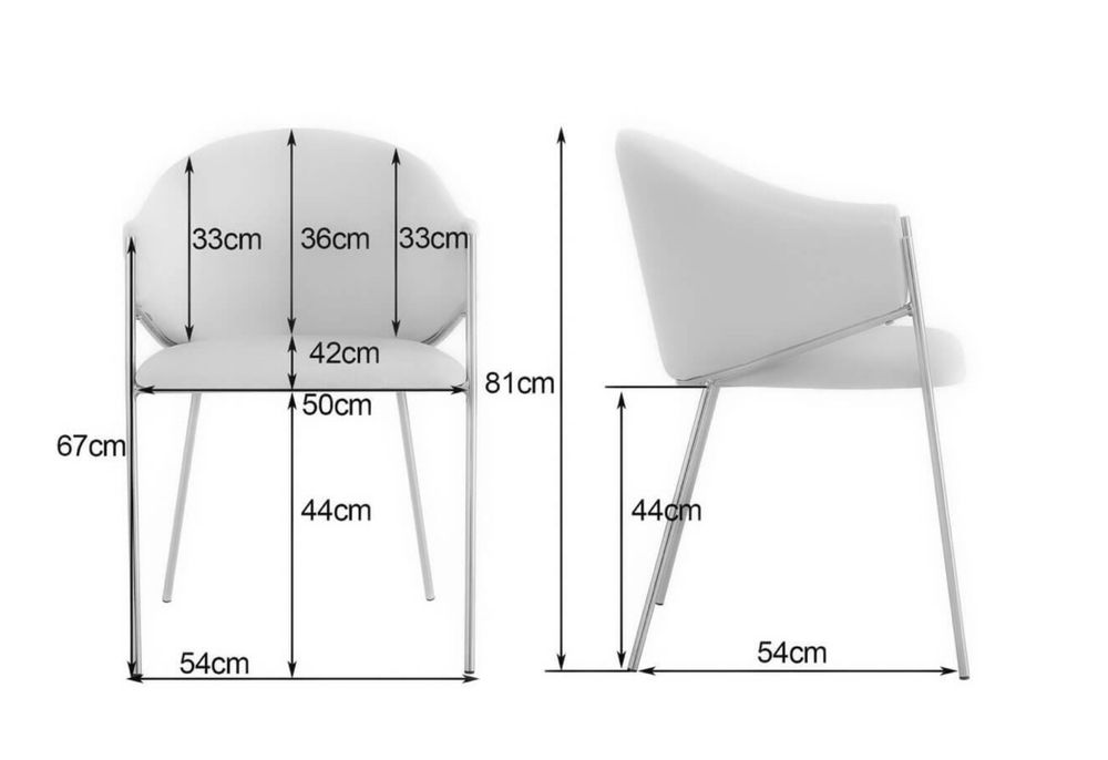 Krzesła Glamour beżowe welur, złote nogi