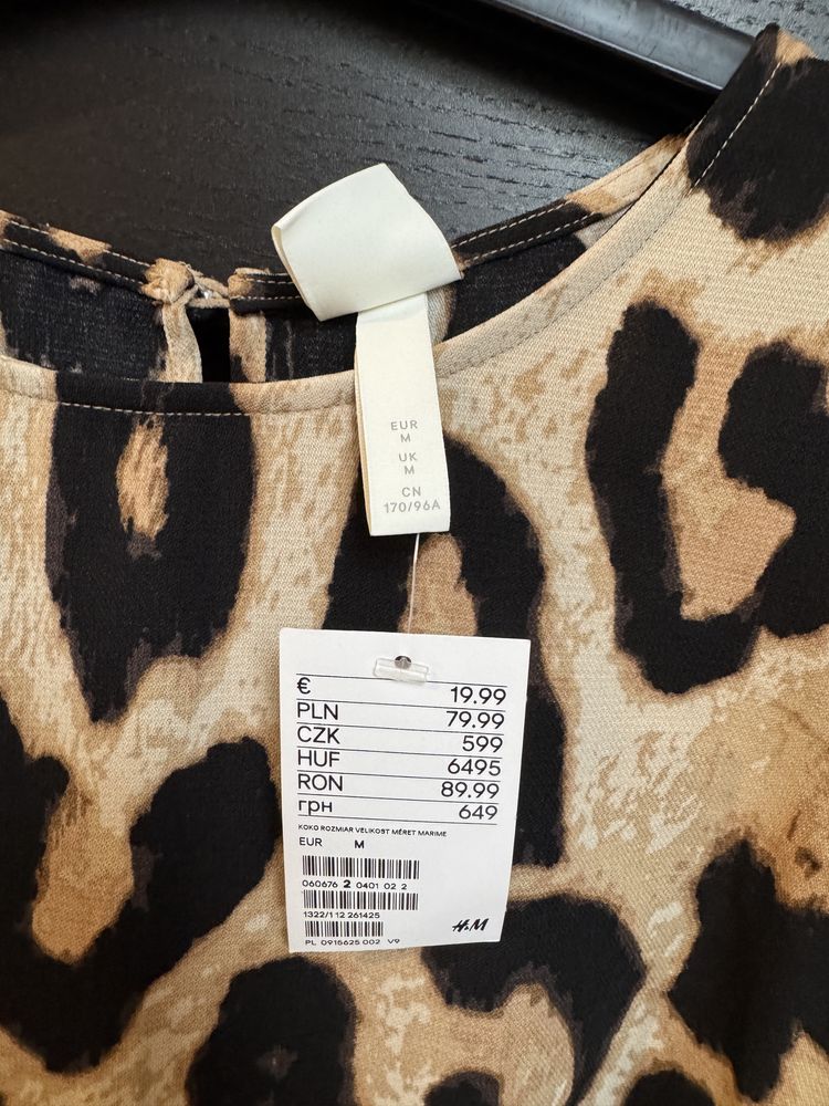 Nowa sukienka panterka h&m rozmiar M