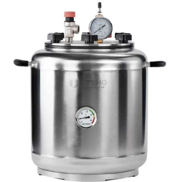 Автоклав з гарантією! ГАЗОВИЙ з НЕРЖАВІЙКИ на 16 півлвтрових баночок!