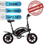 Rower elektryczny DYU D3F | 250W | 36V/10AH | 14 cali | Gwarancja !!!