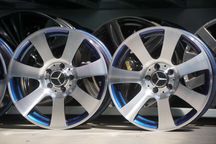 Alufelgi Mercedes W204 7,5Jx17 et47,5 5x112 z kameleonem, front cnc