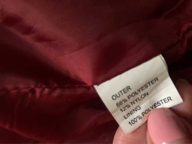 Damska kamizelka bordo 3XL 2XL XXXL 46 48 bezrękawnik suwak kardigan