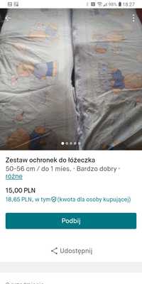 Zestaw ochronek do łóżeczka