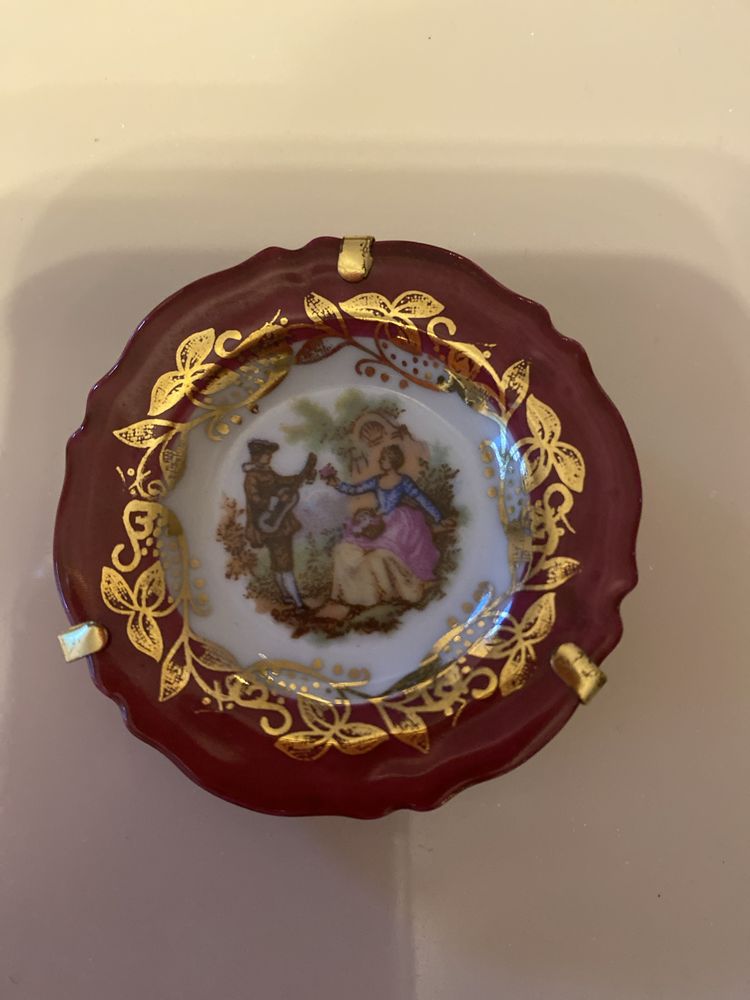 Тарелка  Limoges 22 K gold