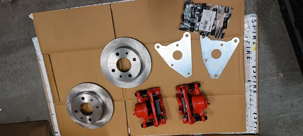 Fiat 126p hamulce tarczowe kompletny zestaw do przeróbki przednie