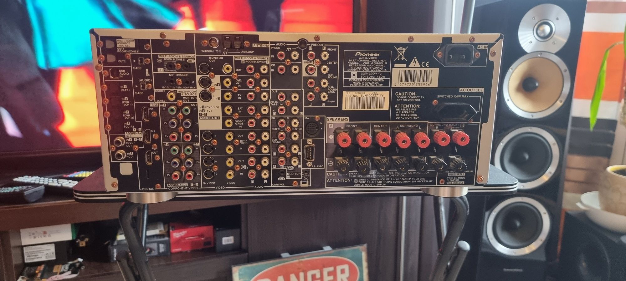 Amplituner Pioneer VSX-AX4ASi 7.1 srebrny