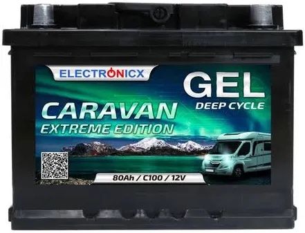 Гелевий аккумулятор Electronicx Caravan Extreme Edition 80 ah 12v