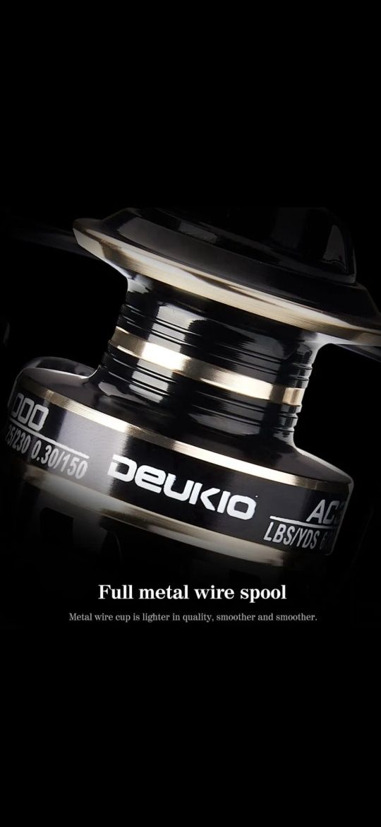 Катушка для спининга DEUKIO AC5000 !!!  Супер качество !!!