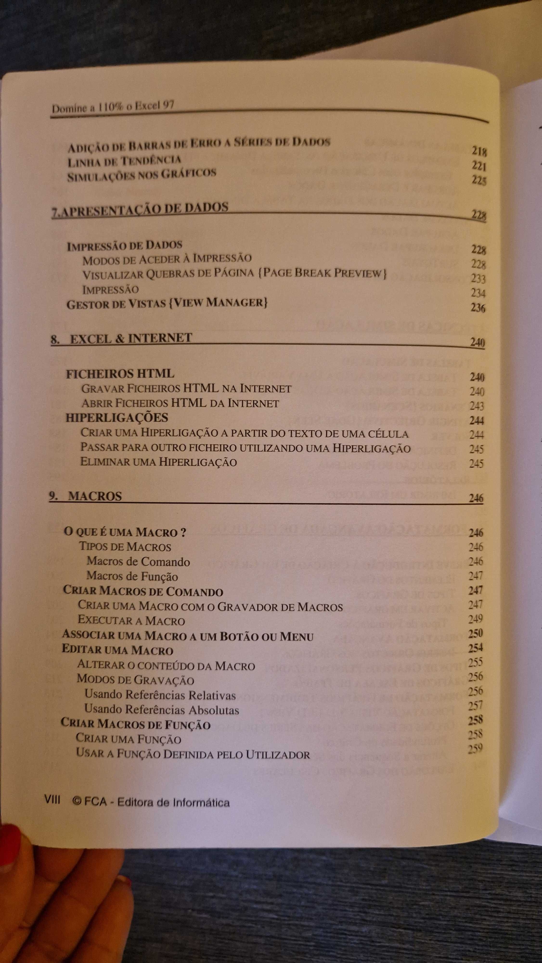 Livro Domine a 110% Excel 97, 4ª edição